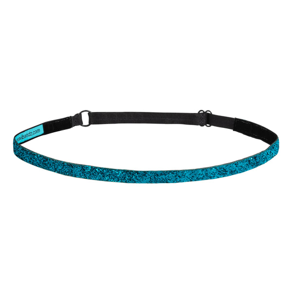 Super Duper Skinny Dark Turquoise Sparkle Headband