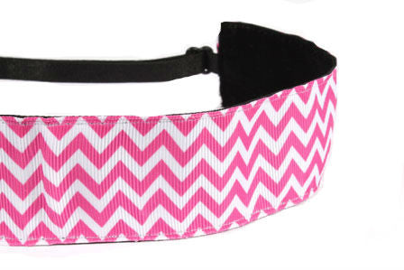 Wide Hot Pink Chevy Headband