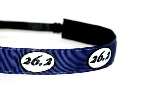 26.2 Marathon Navy Blue Headband
