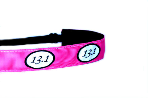 13.1 Half Marathon Pink Headband