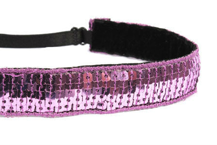 Purple Sequin Headband