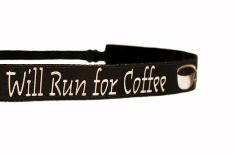 Will Run for Coffee Headband