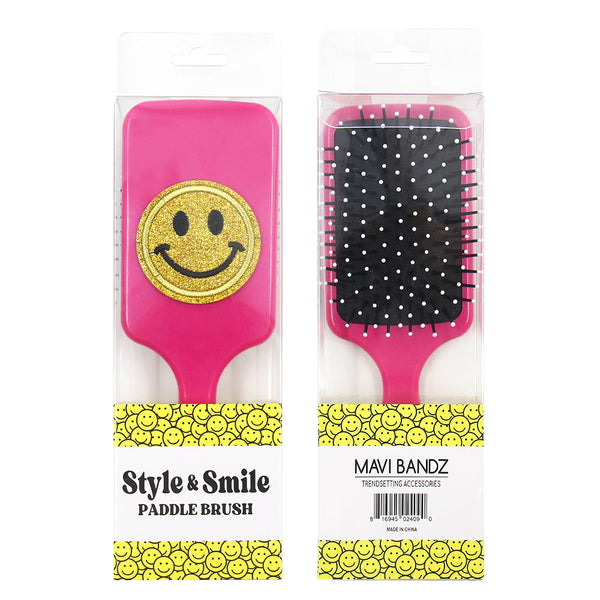 Varsity Smiley Paddle Brush