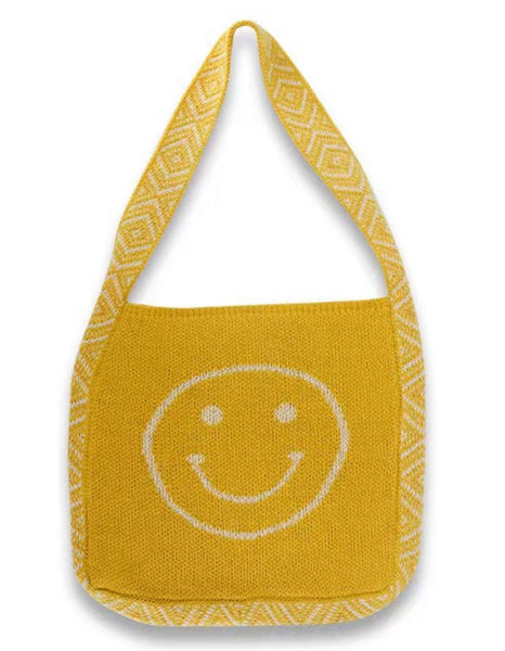 Boho Smiley Bag - Green