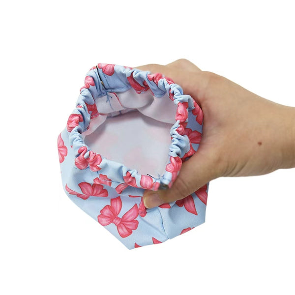 Blue Bow Pinch Pouch