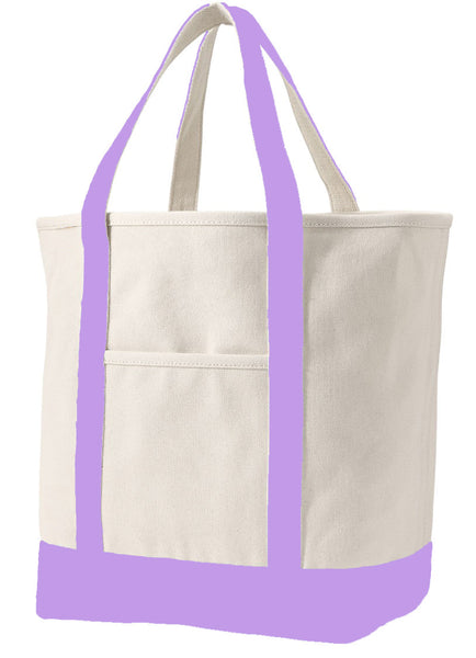Purple Canvas Tote Bag