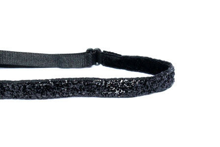 Super Duper Skinny Black Sparkle Headband