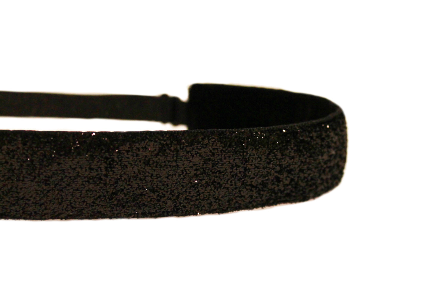Black Sparkle Glitter Women s Non Slip Adjustable Headbands Mavi