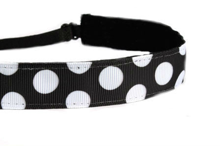 Black and White Dotties Headband