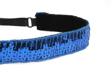 Blue Sequin Headband