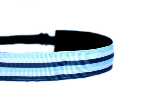 Blue and Navy Stripes Headband