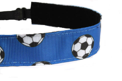 Blue Soccer Headband