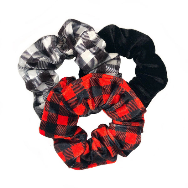 Buffalo Plaid Scrunchies