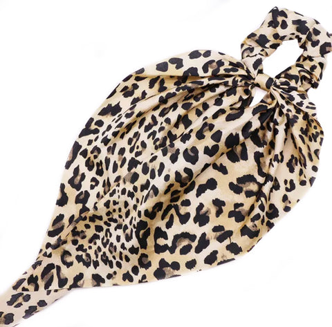 Leopard Scarf Scrunchie