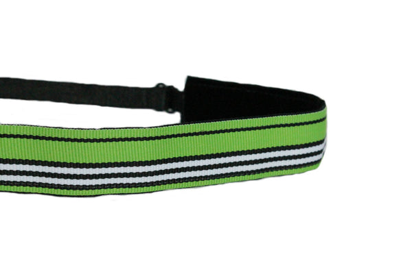 Green Stripes Headband