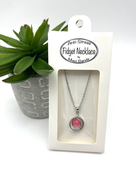 Fidget Gem Spinner Necklace