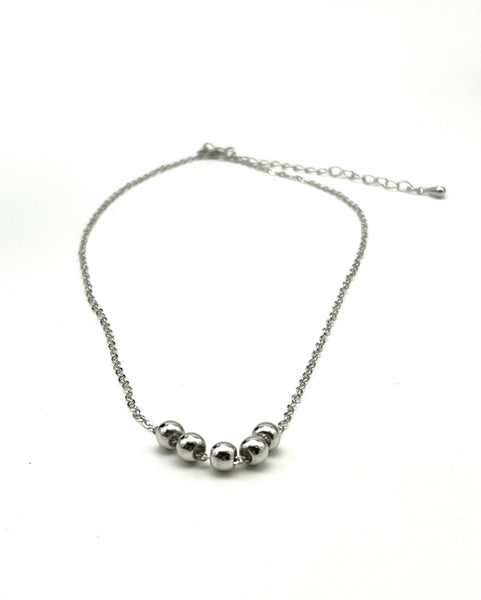 Fidget Silver Ball Necklace