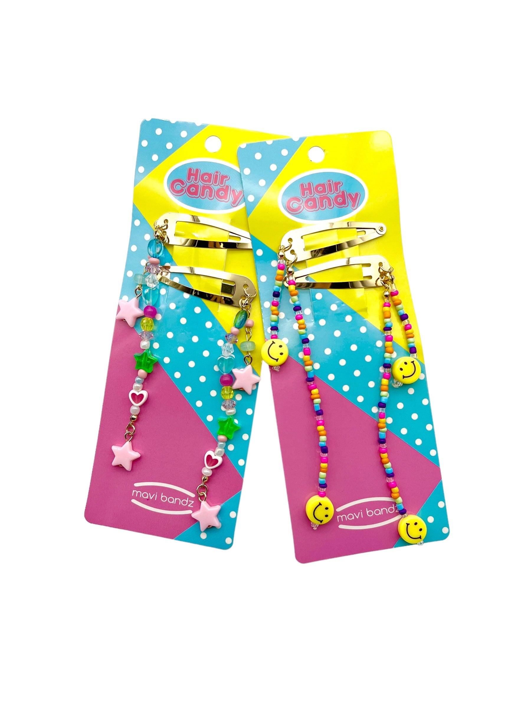 Hair Candy Smiley Face Clips Mavi Bandz