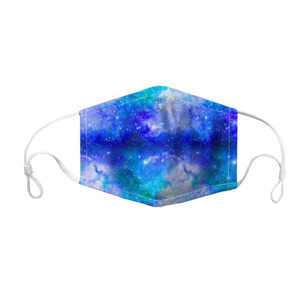 Blue Galaxy Face Mask