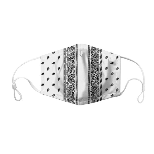 White Bandana Face Mask