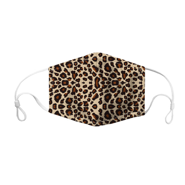 Tan Leopard Face Mask