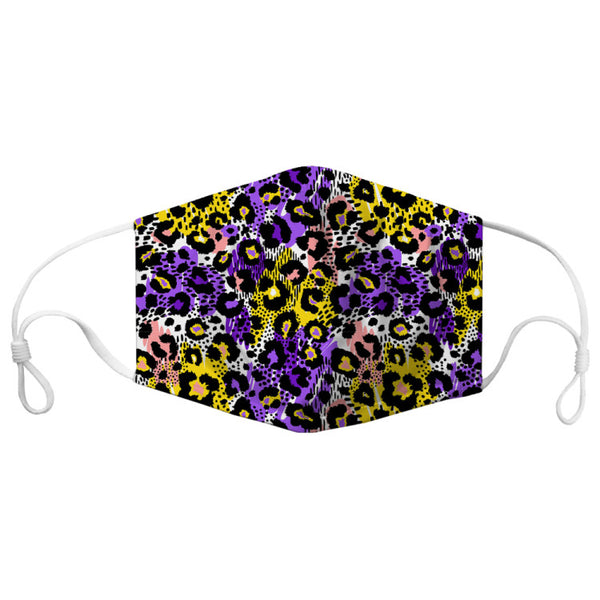 Purple Cheetah Face Mask