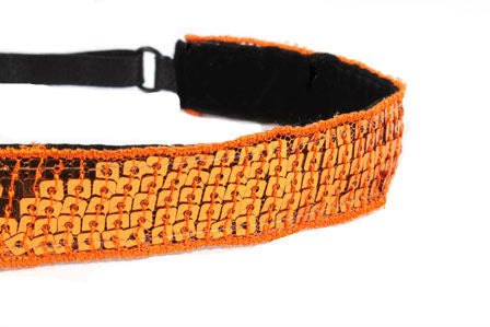 Orange Sequin Headband