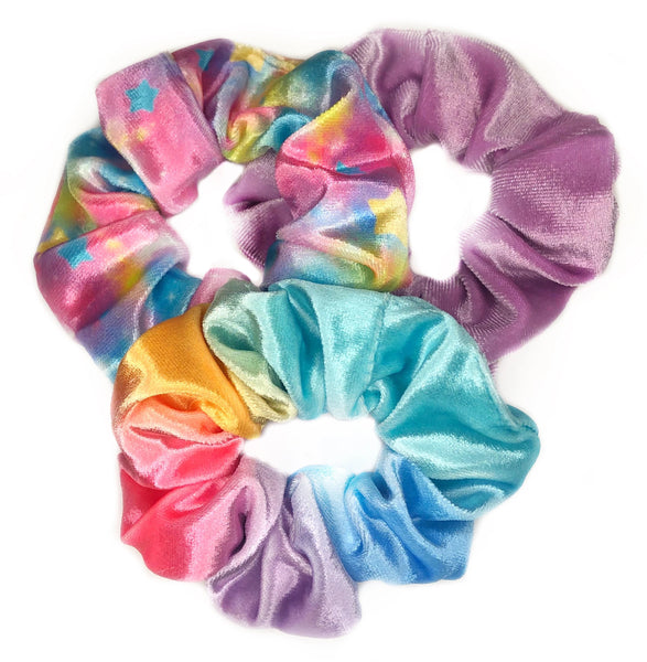 Pastel Tie Dye Scrunchies