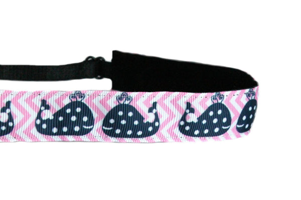 Pink Whales Headband