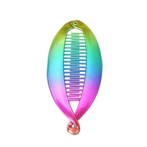 Rainbow Banana Clip