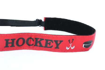 Red Hockey Headband