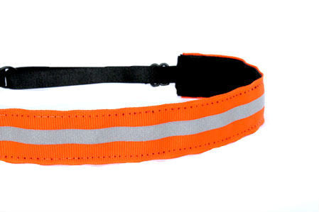 Reflective Neon Orange Running Headband