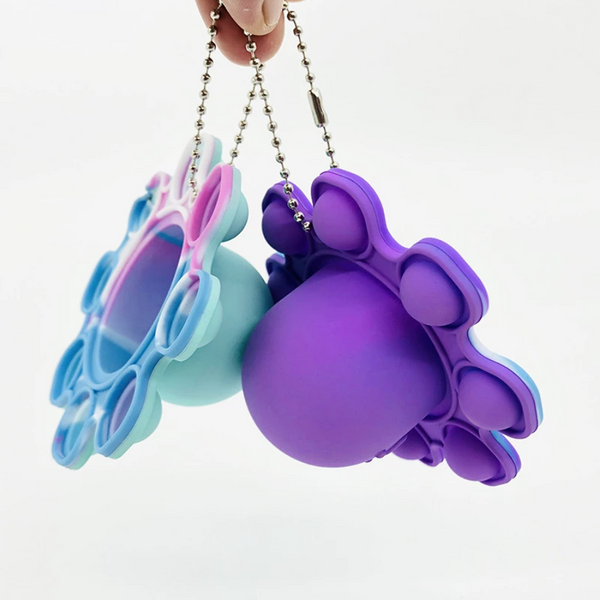 Flip-n-Go Reversible Octopus Fidget Keychain