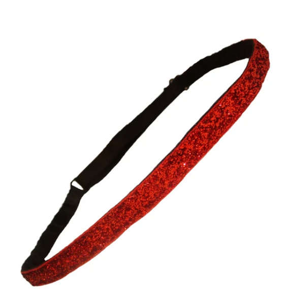 Super Duper Skinny Red Sparkle Headband