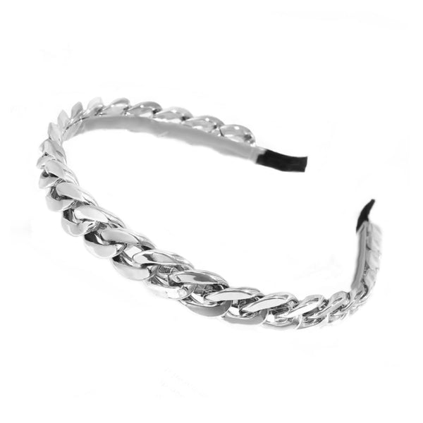 Silver Glam Pastel Chain Headbands