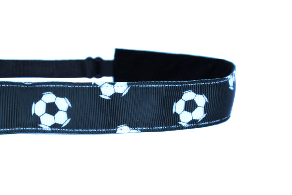 Black Soccer Headband