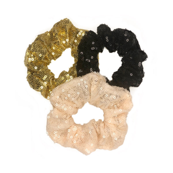 Swanky Sequin Scrunchies