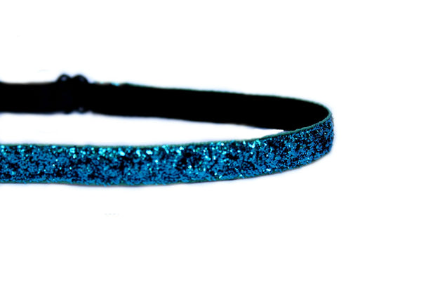Super Duper Skinny Dark Turquoise Sparkle Headband