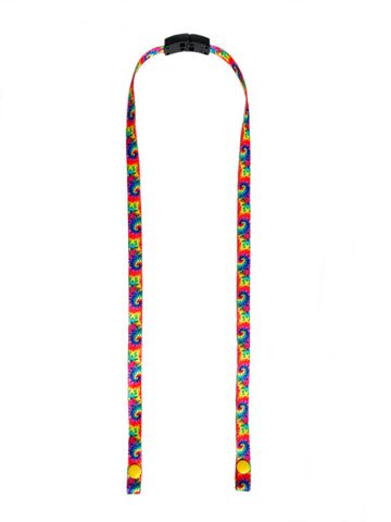 Bright Tie Dye Mask Holder
