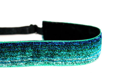 Turquoise Ombre Sparkle Headband