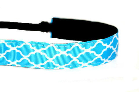 Turquoise Quatrefoil Headband