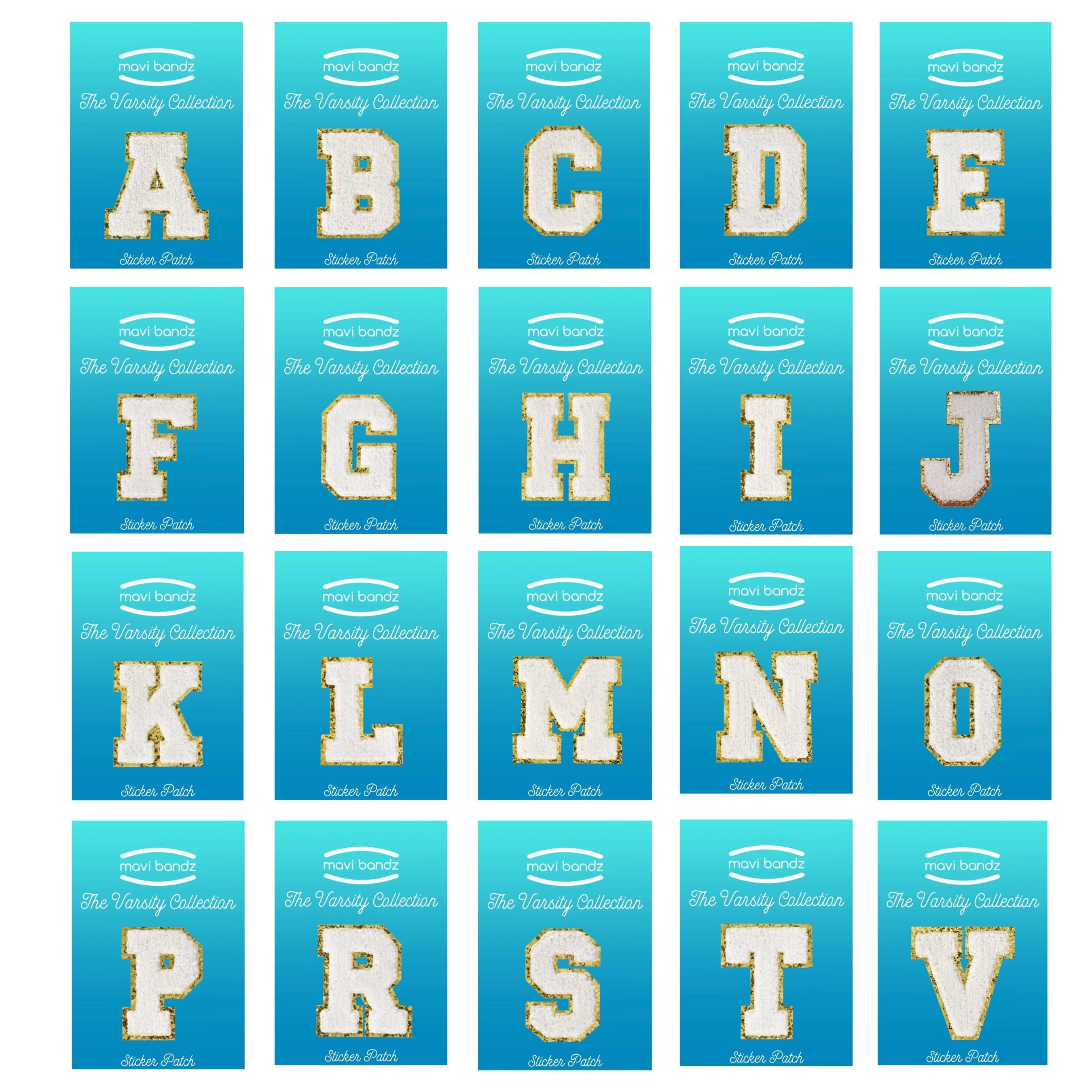 Teal Varsity Letter R