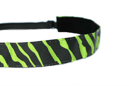 Zebra Neon Green Headband