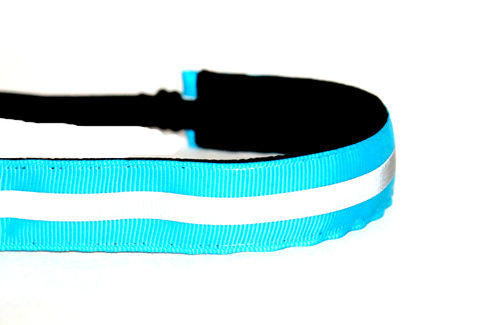 Reflective Turquoise Running Headband