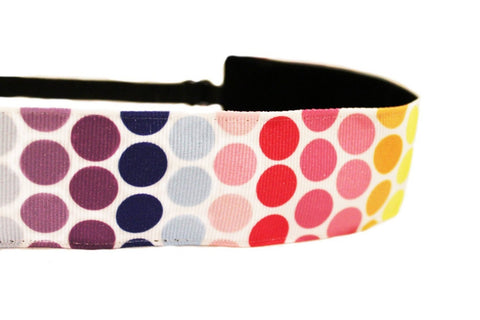 Wide Multi Polka Dotties Headband